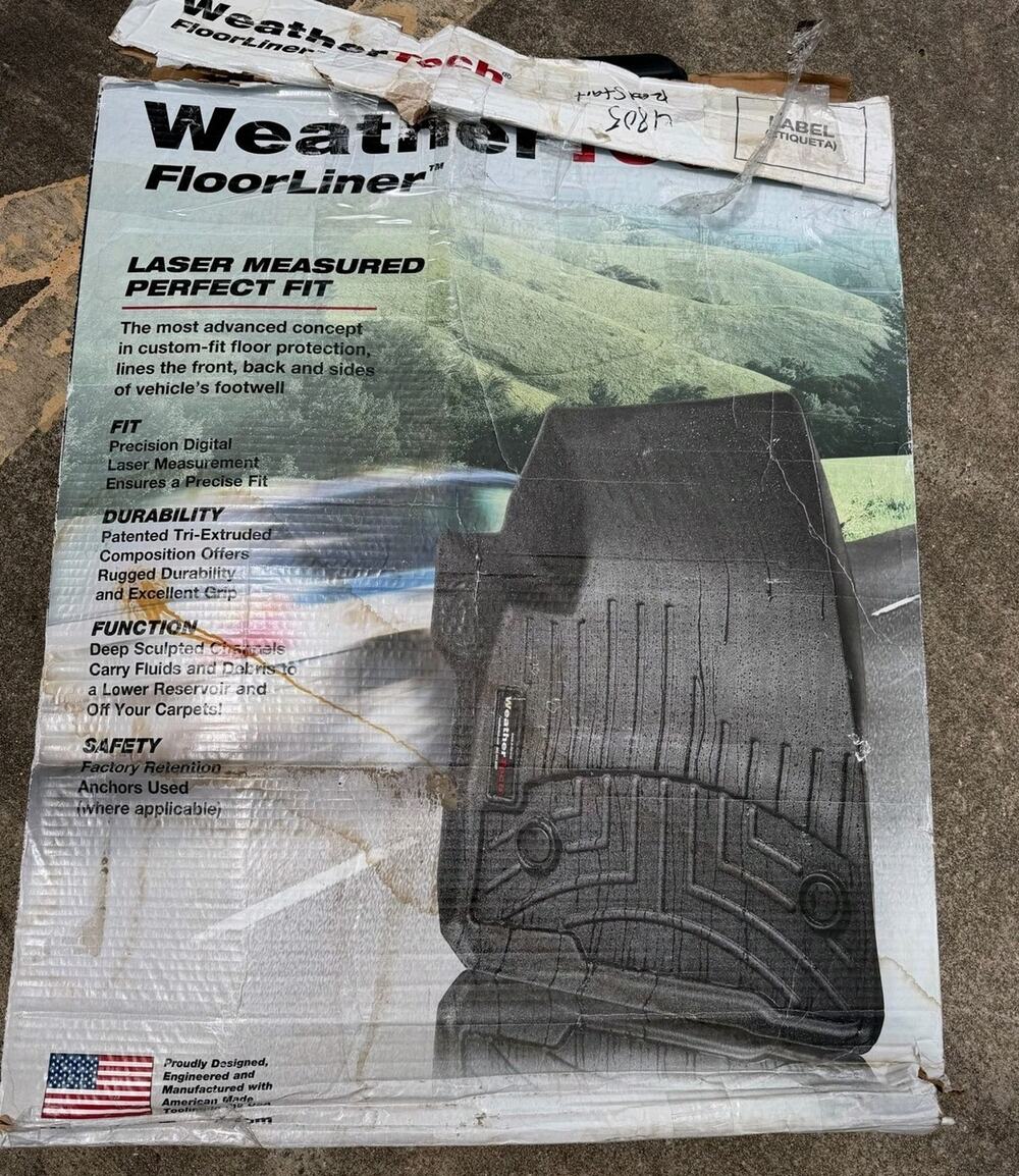 WeatherTech TechGrip II FloorLiner Black Mat Set Ford F150 Raptor 01649-01676TTW